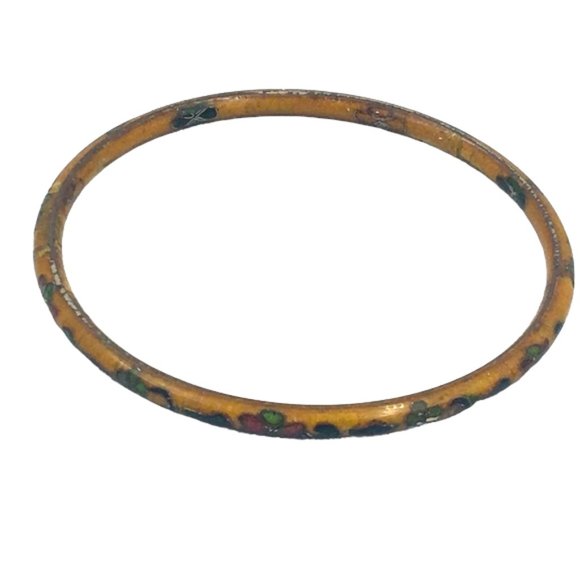 Bundle Set of Enamel Cloisonné Bangle Bracelet - Picture 6 of 9